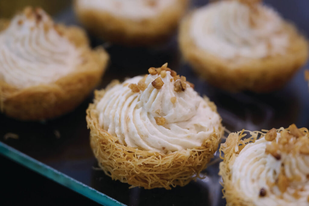 קדאיף עם קרם נוגט