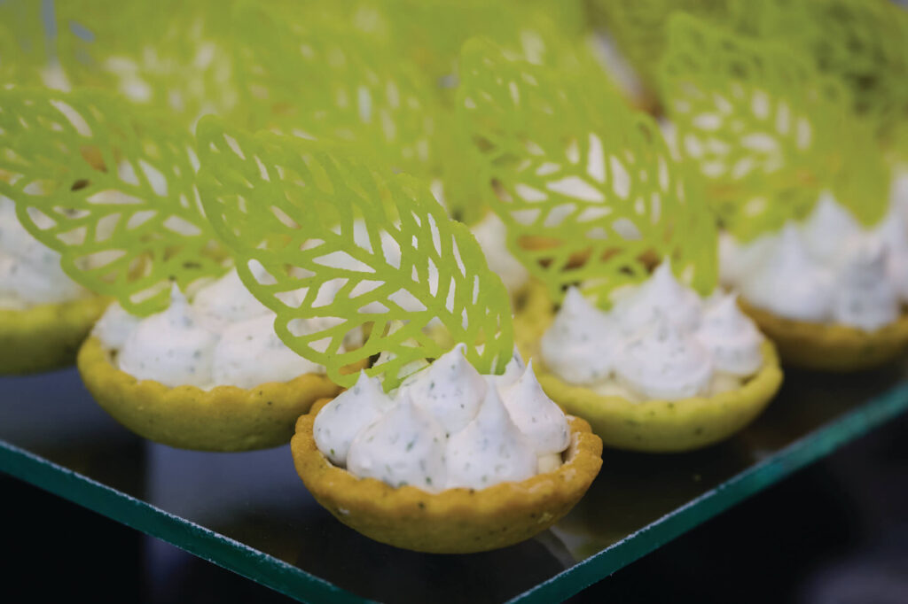 טארט קטן עם קרם וניל